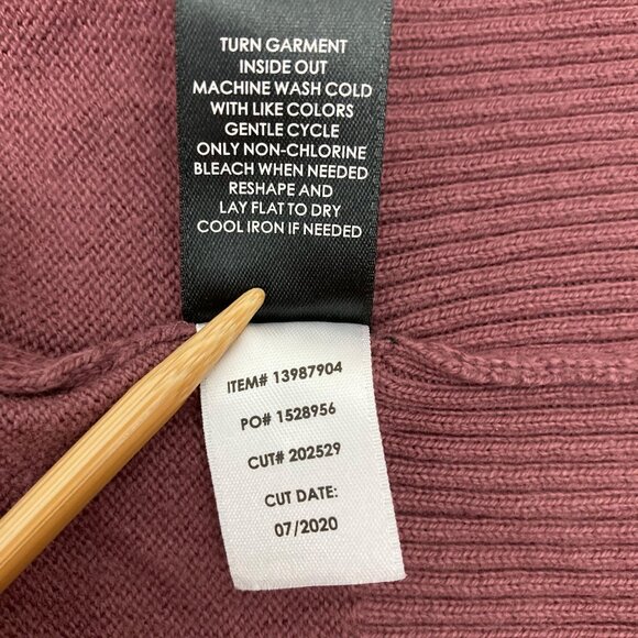 Torrid Pearl Star Pullover Crew Sweater Size 1 1X Embellished Rose Brown Cotton - Picture 6 of 6